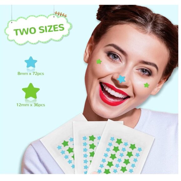 ANAI RUI Acne Patch Pimple Patch, Star-Shaped Pimple Patch, Hydrocolloid Acne St - Picture 3 of 7